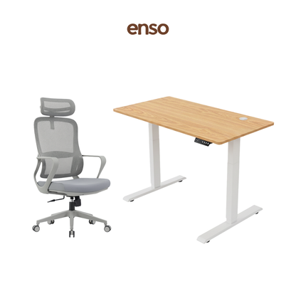 CALORA Ergonomic Office Chair + ENSO Classic Standing Desk Bundle