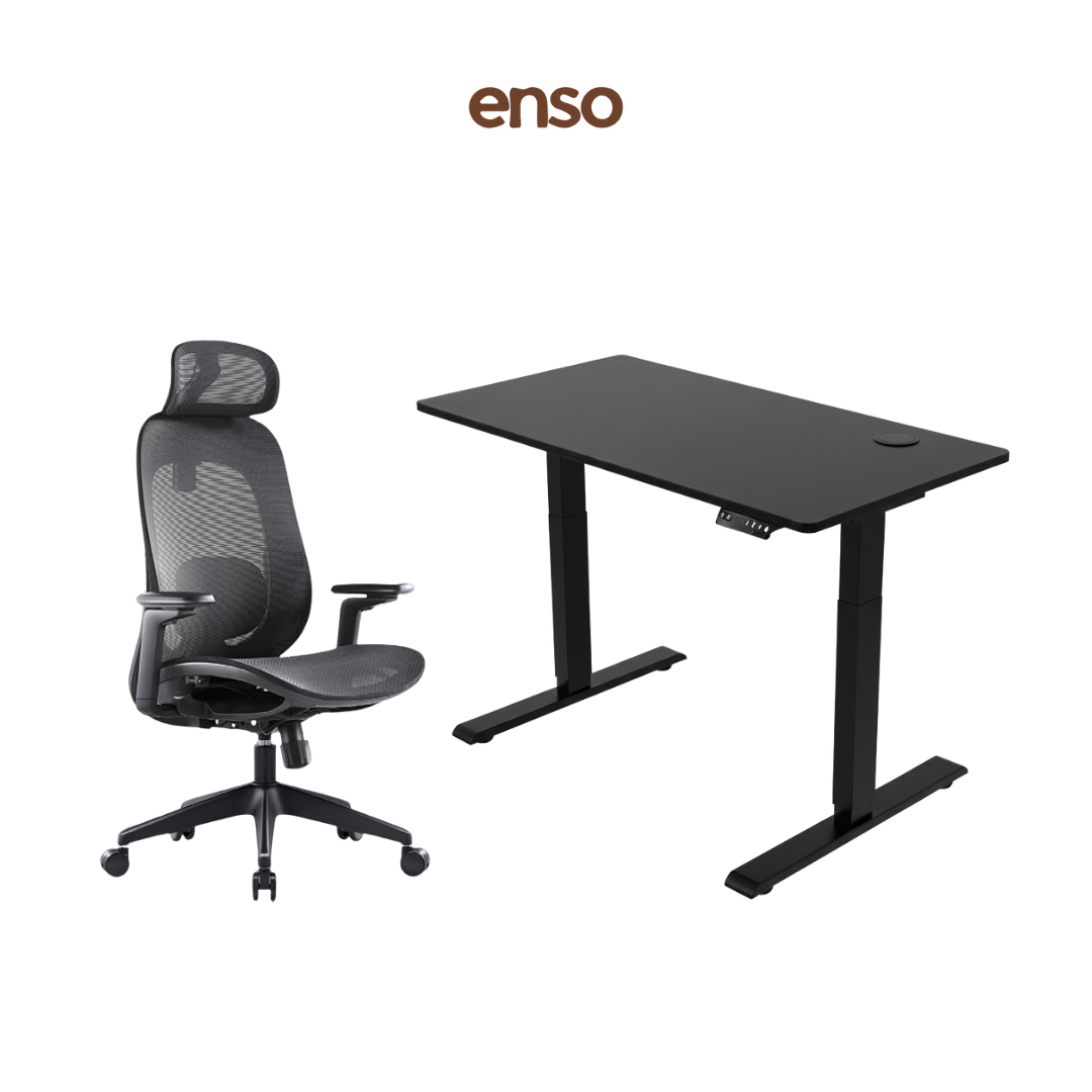 GALORA Ergonomic Office Chair + ENSO Classic Standing Desk Bundle