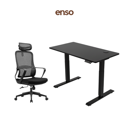 CALORA Ergonomic Office Chair + ENSO Classic Standing Desk Bundle