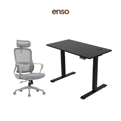 CALORA Ergonomic Office Chair + ENSO Classic Standing Desk Bundle