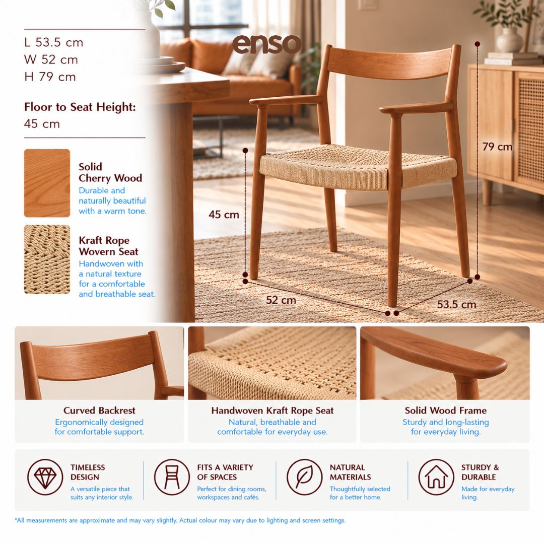 KONI Solid Wood Dining Chair