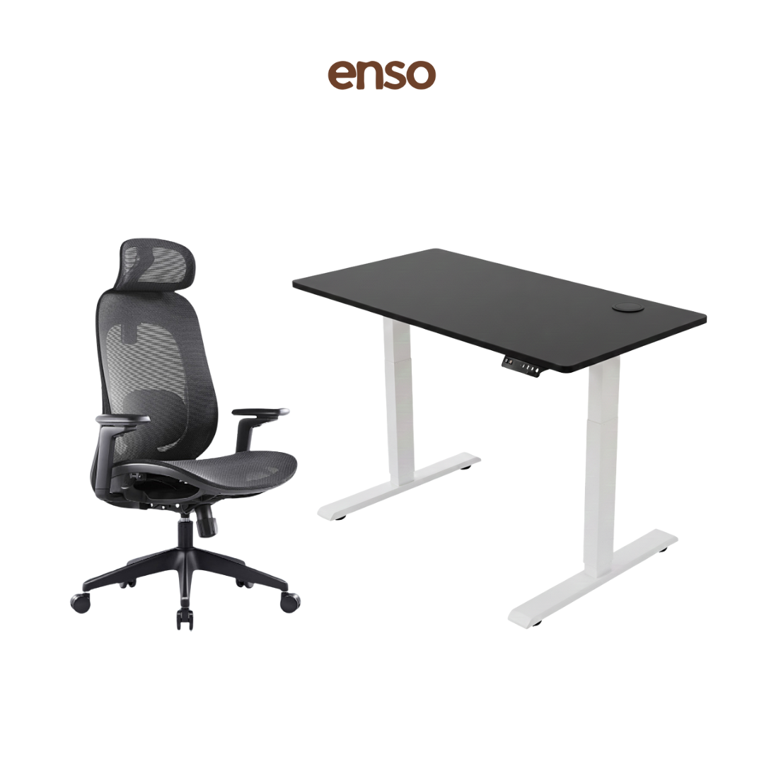 GALORA Ergonomic Office Chair + ENSO Classic Standing Desk Bundle