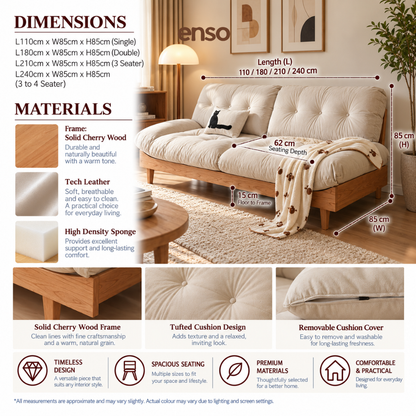 KUMO Solid Wood Sofa