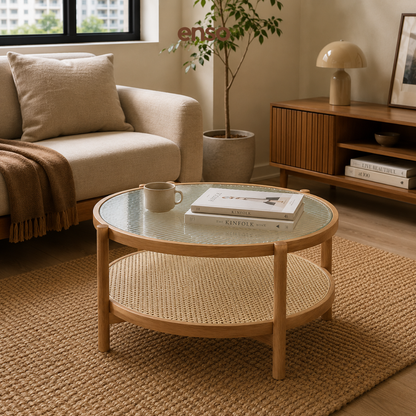 SAZA Fluted Glass Coffee Table