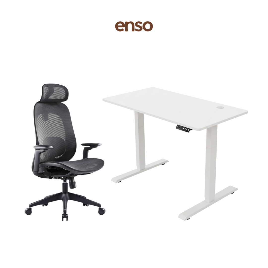 GALORA Ergonomic Office Chair + ENSO Classic Standing Desk Bundle