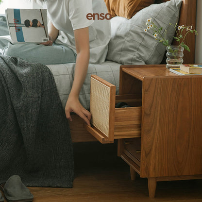 KINU Solid Wood Bedside Table
