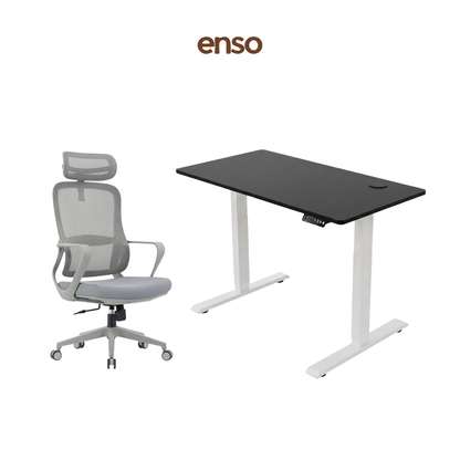 CALORA Ergonomic Office Chair + ENSO Classic Standing Desk Bundle
