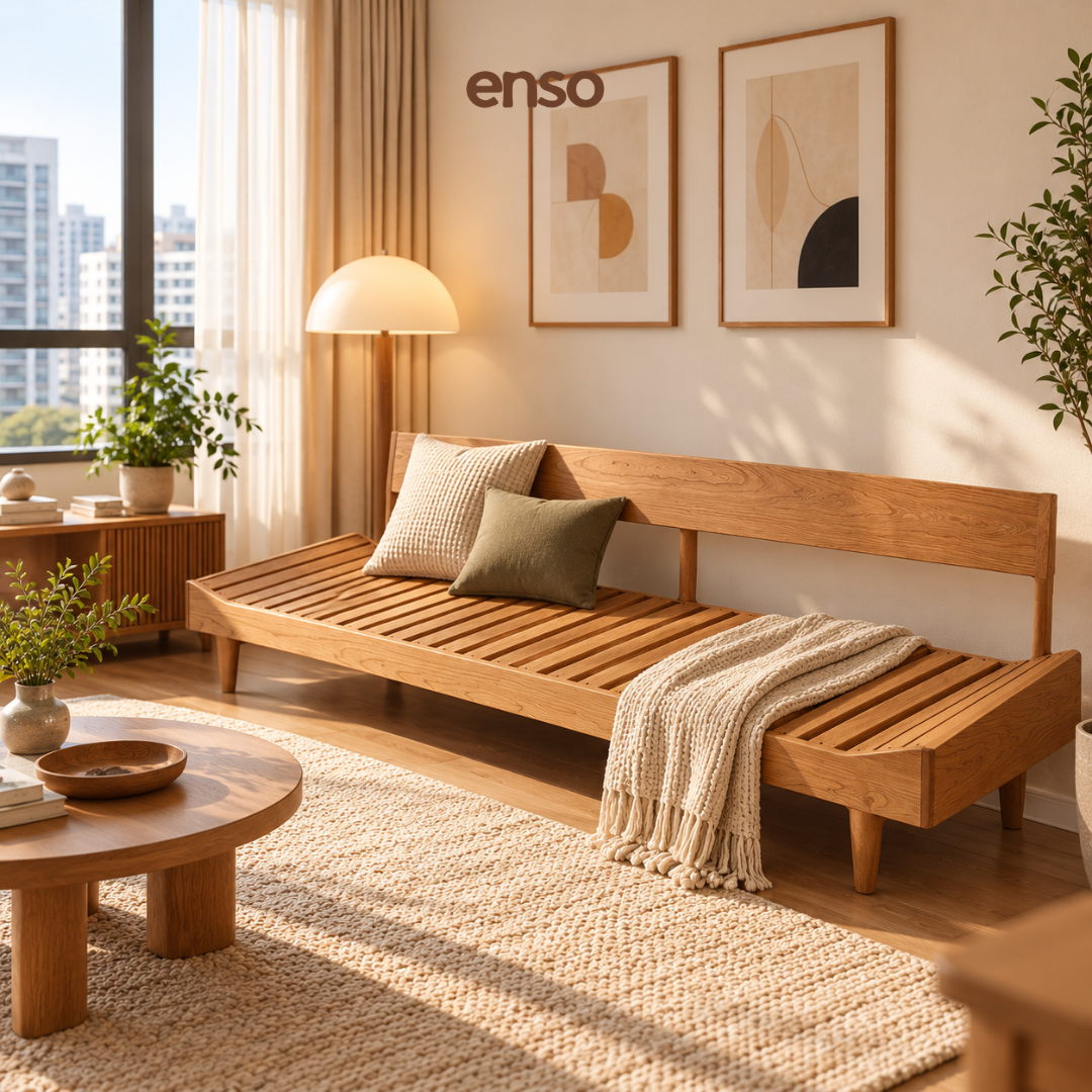 KUMO Solid Wood Sofa