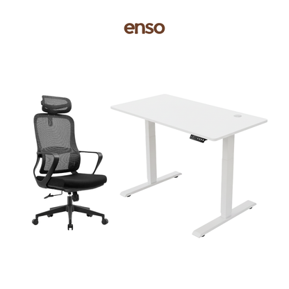 CALORA Ergonomic Office Chair + ENSO Classic Standing Desk Bundle