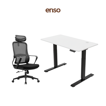 CALORA Ergonomic Office Chair + ENSO Classic Standing Desk Bundle