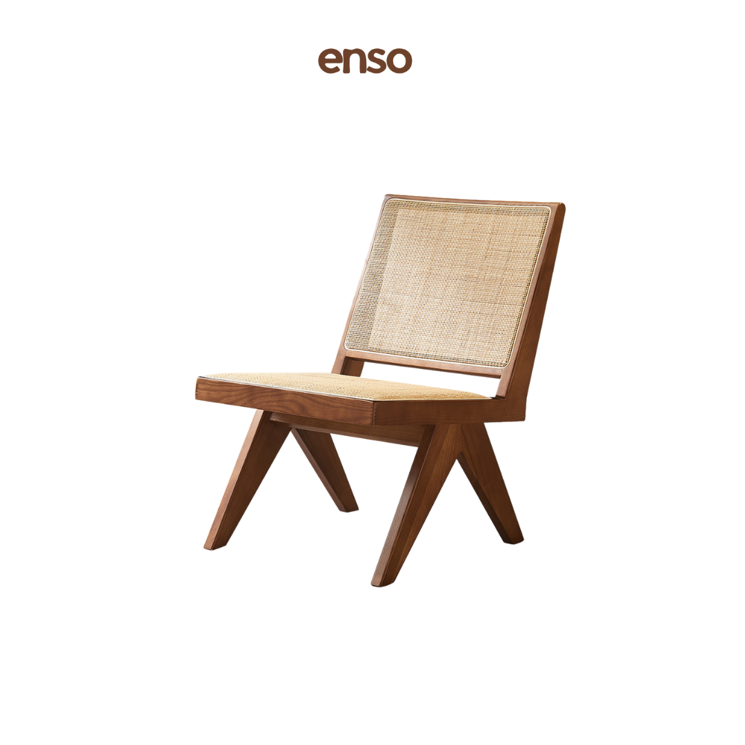SORA Rattan Solid Wood Lounge Chair