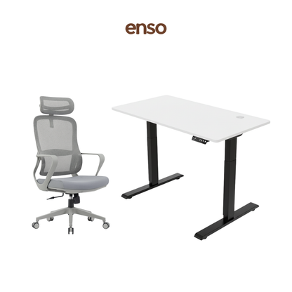 CALORA Ergonomic Office Chair + ENSO Classic Standing Desk Bundle
