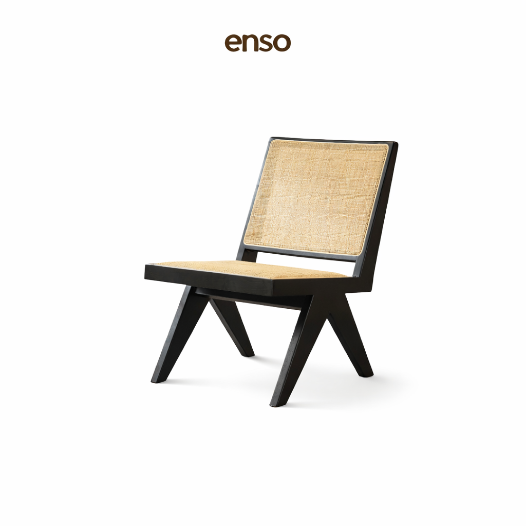 SORA Rattan Solid Wood Lounge Chair