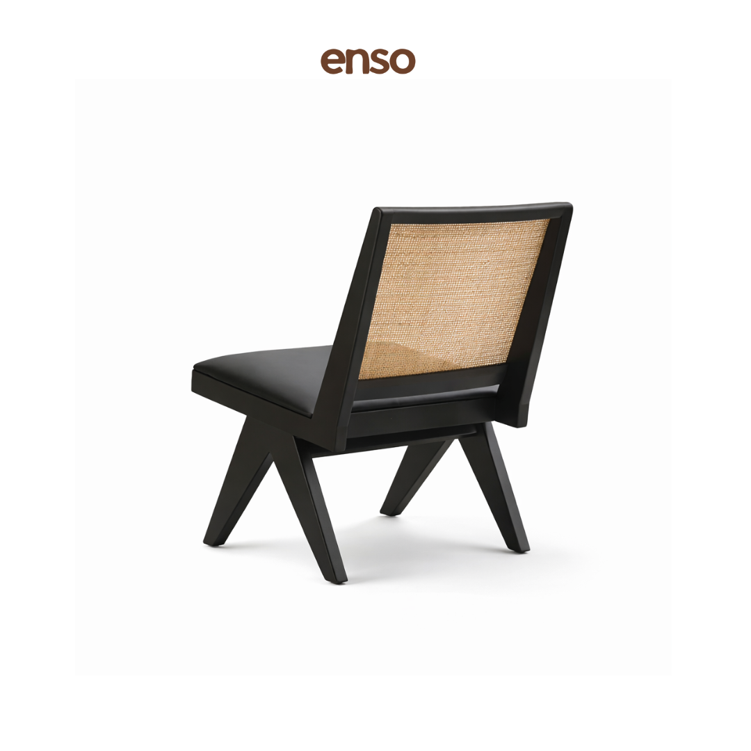 SORA Rattan Solid Wood Lounge Chair